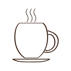 Isolated abstract coffee mug icon