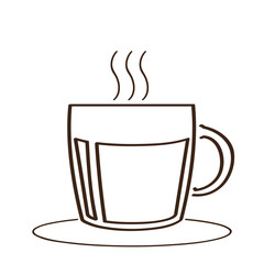 Isolated abstract coffee mug icon