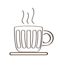 Isolated abstract coffee mug icon