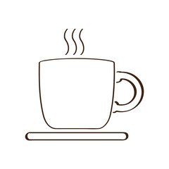 Isolated abstract coffee mug icon