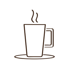 Isolated abstract coffee mug icon