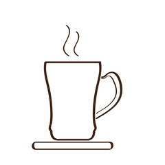 Isolated abstract coffee mug icon