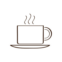 Isolated abstract coffee mug icon