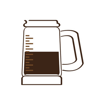 Isolated coffee pot icon