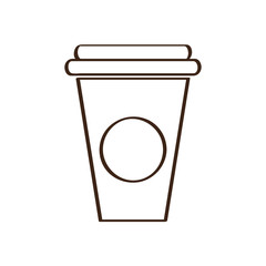Isolated plastic cup icon