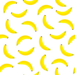 Vector Illustration. Banana seamless pattern for design. Organic food