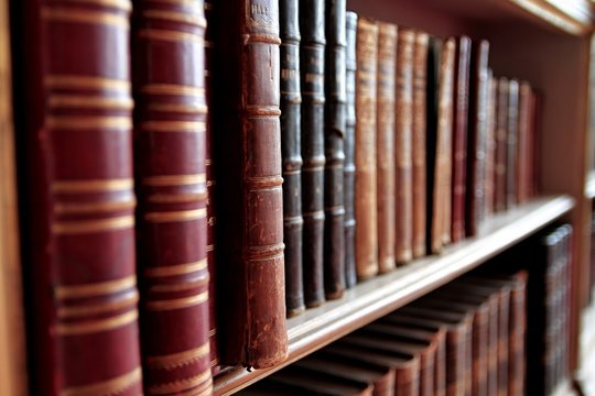 Book Sitting On A Shelf In A Stately Home