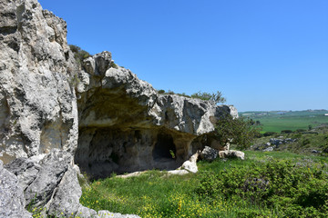 Italy, Basilicata, Matera, city of stones, Unesco heritage, capital of European culture 2019. Rock church of San Nicola at Murgia.