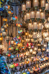 Naklejka premium Lampy na wielkim bazarze w Stambule