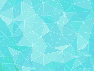 Abstract green and blue low poly triangle BG