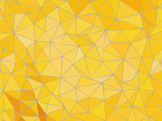 Abstract yellow low poly triangle BG