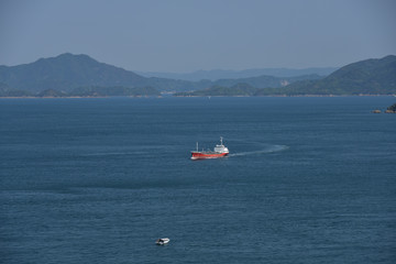 Obraz premium 日本の瀬戸内海の船