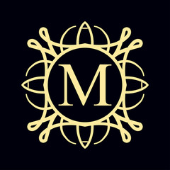 Vintage ornamental monogram