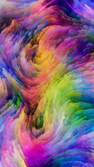 Snelheid van kleurrijke verf