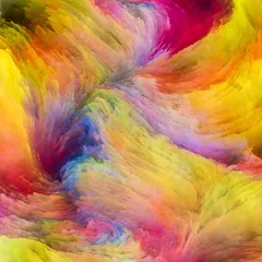 Fotobehang Mix van kleuren Kleurrijke verfoplossing