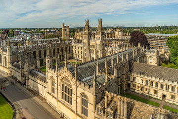 All Souls College Oxford University, Oxford, UK - obrazy, fototapety, plakaty