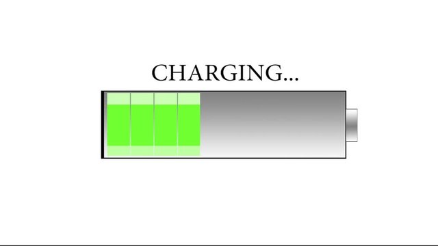charging green battery 