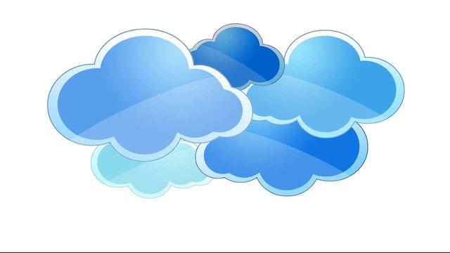 animated blue cloud