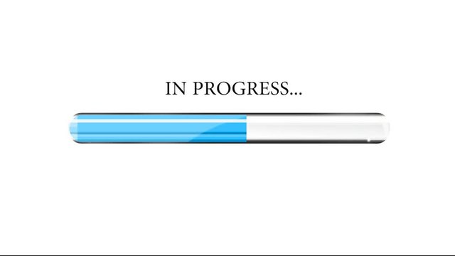 in progress icon bar
