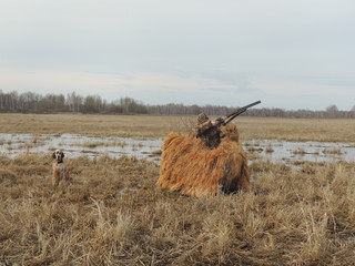 Fototapeta premium охотник в скрадке