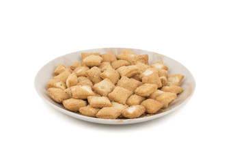 Indian Traditional Tea-Time Snack Shakkar pare Also Know as Shakkarpare, Shakarpali, Shakkar Para, or Shankarpalli is a Snack Typically Made in India During Diwali or Christmas.