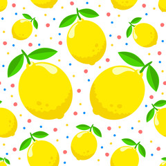 Pattern with lemons