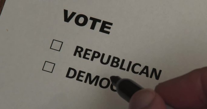 Vote - Checkbox - Republican Or Democrat