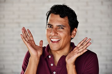 Surprised Hispanic Male Person