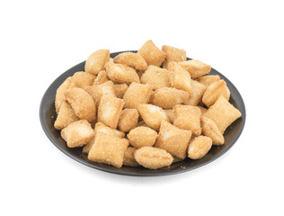 Indian Traditional Tea-Time Snack Shakkar pare Also Know as Shakkarpare, Shakarpali, Shakkar Para, or Shankarpalli is a Snack Typically Made in India During Diwali or Christmas.