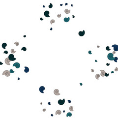 Festive Background with Colorful spirals. Trendy Pattern for Postcard, Print, Banner or Poster. Pretty spirals For Party Decoration, Wedding, Birthday or Anniversary Invitation. Vector