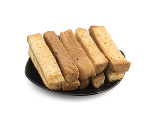 Indian Bakery Food Tea Time Sweet Dry Toast Snack Also Know As Indian Toast Snack, Toasted, Bread,...