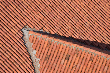 Obraz na płótnie Canvas Clay Roof Tiles