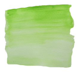 Obraz premium Abstract pattern square with green color on white background , Illustration watercolor hand draw and painted on paper 