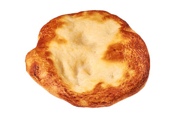 Hand made Pita bread isolated on a white background