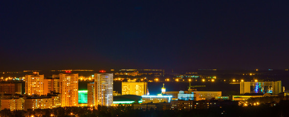 Fototapeta na wymiar Night city - Minsk