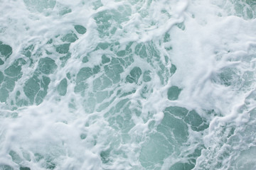 Sea waves making abstract pattern