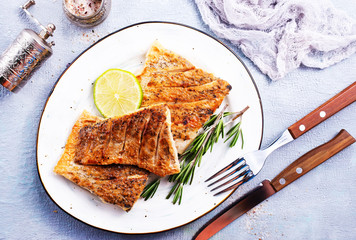 fried fish on plate