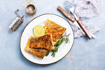 fried fish on plate