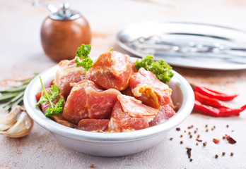 raw meat
