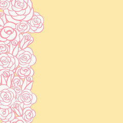 Seamless Rose Bed Border