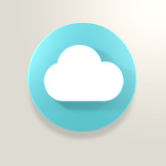 Cloud computing, data communication, 3d icon objects