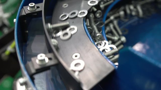 The screw manufacturing process.