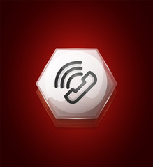 Phone support call center button