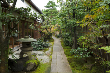 Japanese traditional zen garden