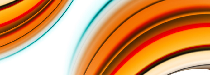 Abstract wave lines fluid color stripes. Vector artistic illustration for poster or web banner