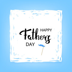 Happy Father's Day card. Vector Illustration.