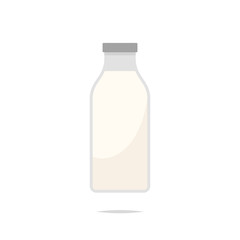 Bottle of milk vector isolated