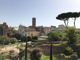 Fototapeta na wymiar Panorama de Rome 