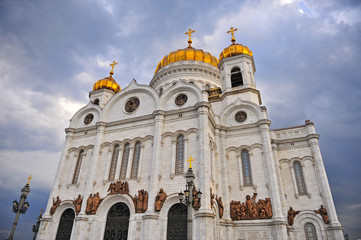 Fototapeta na wymiar Christ Savior cathedral, Moscow city