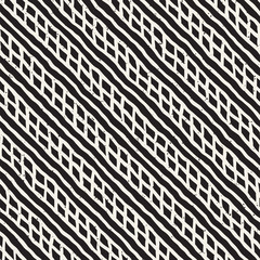 Simple ink geometric pattern. Monochrome black and white strokes background. Hand drawn ink texture for your design